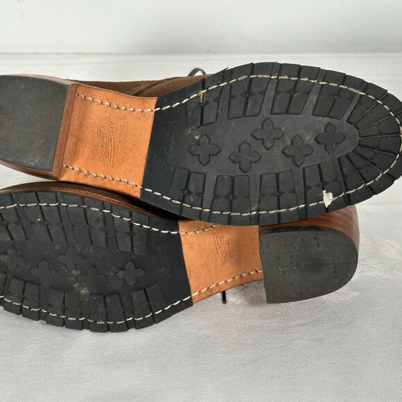 Red Wing Heritage Clara Tan Lace Up Boots Size 9 B Leather Made in USA Vibram - Picture 8 of 10
